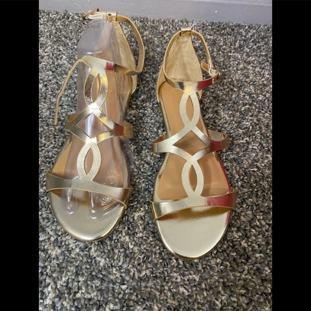 Gold sandals
